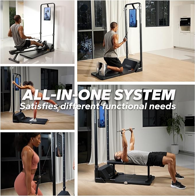 Speediance Gym Monster Smart Home Gym, Multifunctional Strength Training Machine, Smith Machine Power Cage Workout Station, Squat Rack Cable Machine, Full Body Fitness Equipment for Home Workout
