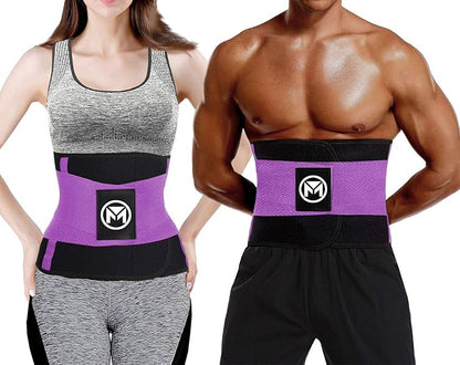 Moolida Waist Trainer Belt for Women or Men Waist Trimmer Workout Fitness Back Support Belts