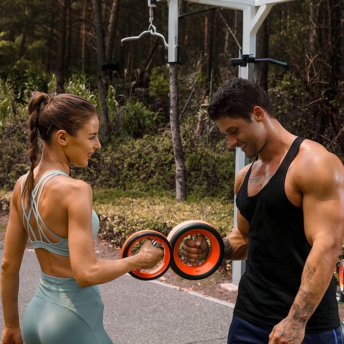Dumbbell Weight Plates –Dual Purpose Ergonomic Fitness Equipment, Multifunctional Design for Strength Training, Full Body Workouts and Home Gym