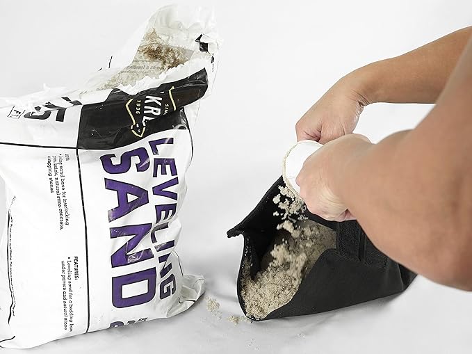 Valor Fitness Self- Fill Sandbags- Stone & Atlas Style - Built in Filler Bags 50,70, 100 or 200 lb Options Strength Training Workouts
