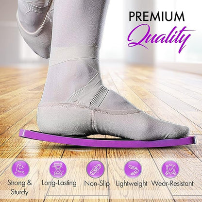 Zenmarkt Turning Boards for Dancers - Ballet Spin Boards for Dancers, Ice Skaters, Cheerleaders, and Gymnasts - Specially Designed to Improve Your Turns, Balance, and Stability - Home Dance Equipment