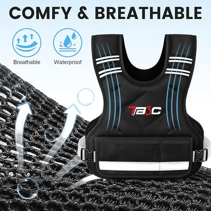 Adjustable Weighted Vest for Women - 04-10lb/11-20lb/20-32lb Vest with 6 Ironsand Weights for Strength Training,Body Weight Vest Exercise Set for Running, Walking and Home Workouts