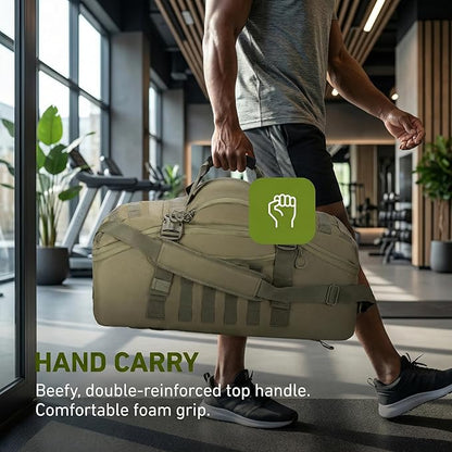 Gym Bag Duffle Bags Backpack Travel Duffle Bag with Weekend Overnight Bag for Outdoor Tactical Sports Travel Camping Hunting