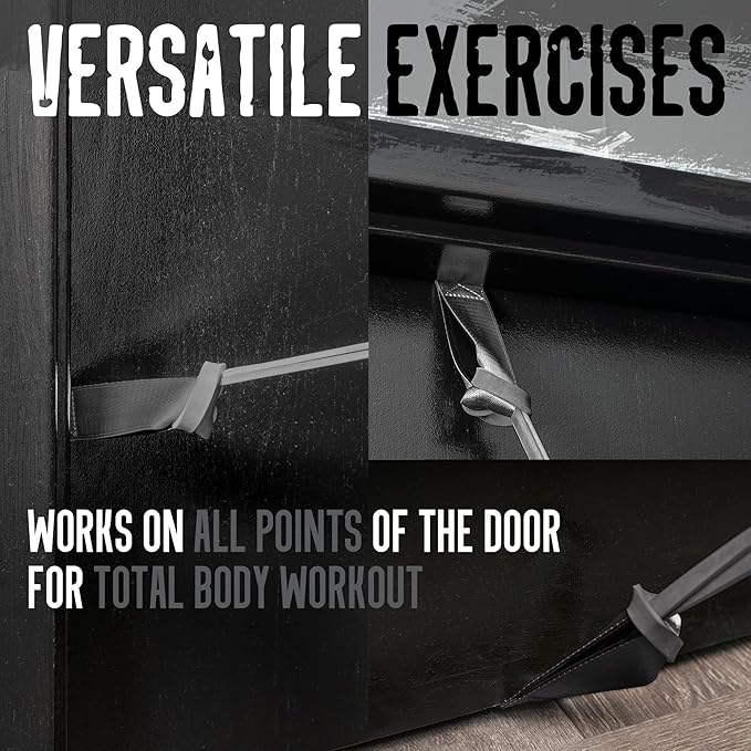 Gradient Fitness Door Anchor for Resistance Bands | Heavy Duty Resistance Band Door Anchors for Stretching Straps, Physical Therapy Exercises & Closed Loop Bands. Door Anchor for Home Gym Workout