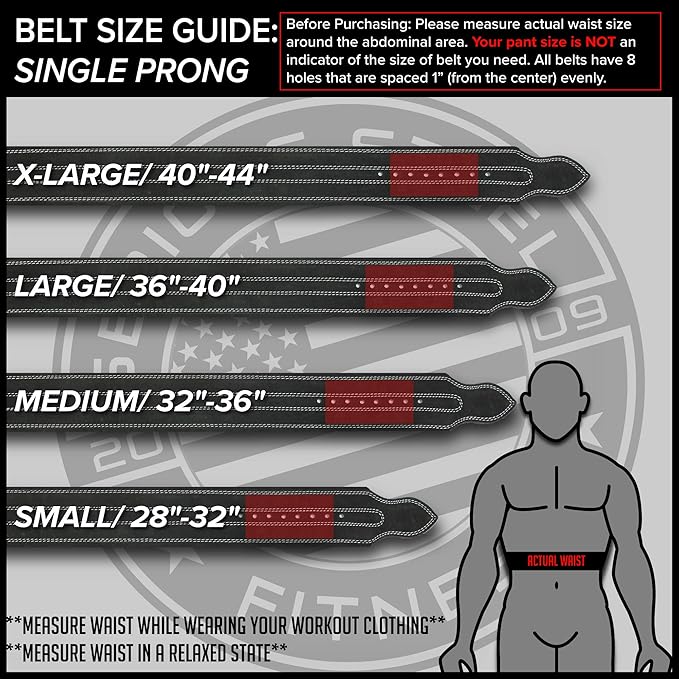 SERIOUS STEEL FITNESS Leather Weight Lifting Belt | Powerlifting, Weightlifting & Exercise Belt | 4" Wide & 10mm Thick