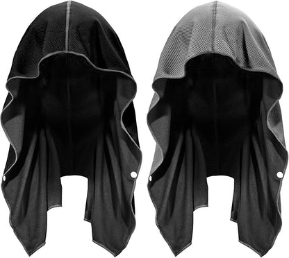 Sukeen Cooling Hoodie Towel, Cooling Towels for Neck and Face, Absorbent Quick Drying Cooling Head Towel Neck Wraps UV Protection for Sport Camping Workout Cycling