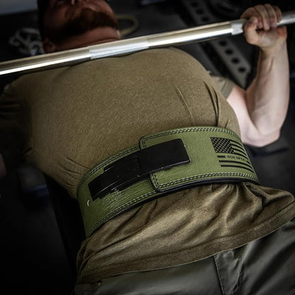 Weight Lifting Belt - Lever Gym Belt for Weightlifting, 10mm Leather Weight Belt for Men - 4 Inches Wide for Support & Stability for Workouts, Powerlifting, Bodybuilding, Fitness & Crossfit