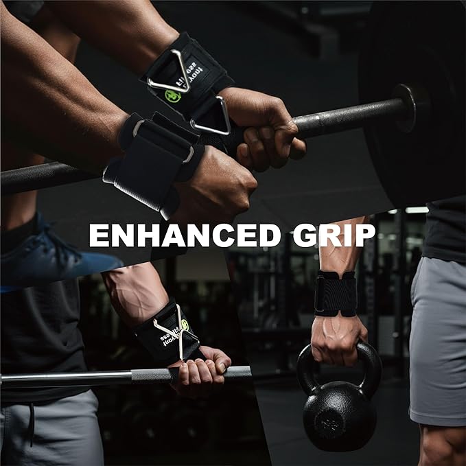 J Bryant Fitness Wrist Straps for Weightlifting and Cable Machines - Premium Padded Wrist Cuffs with Sturdy Triangle Buckle Ideal for Arm Training Tricep Extensions Upright Rows and Recovery Workouts