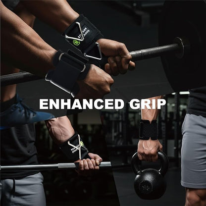 J Bryant Fitness Wrist Straps for Weightlifting and Cable Machines - Premium Padded Wrist Cuffs with Sturdy Triangle Buckle Ideal for Arm Training Tricep Extensions Upright Rows and Recovery Workouts