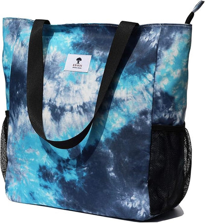 Original Floral Water Resistant Large Tote Bag Shoulder Bag for Gym Beach Travel Daily Bags Upgraded