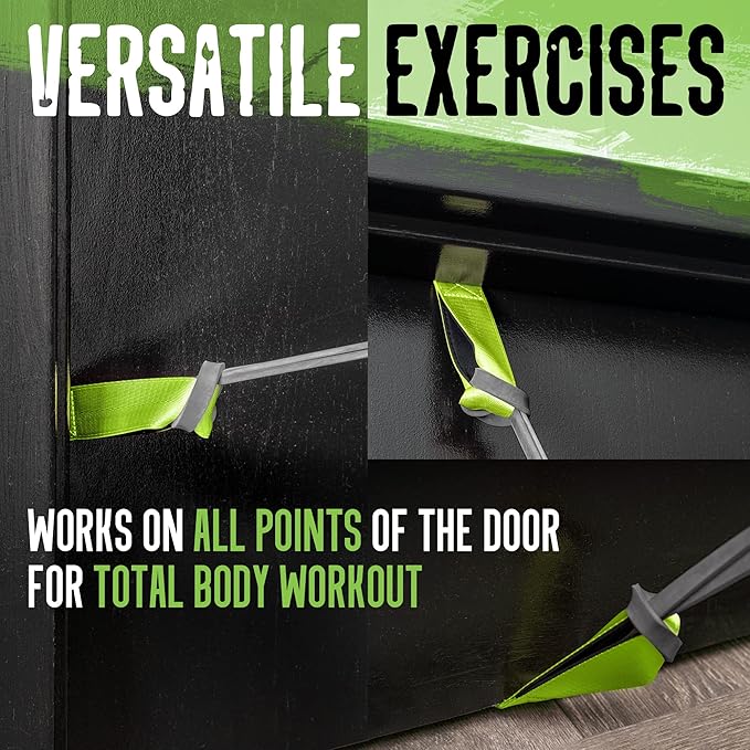 Gradient Fitness Door Anchor for Resistance Bands | Heavy Duty Resistance Band Door Anchors for Stretching Straps, Physical Therapy Exercises & Closed Loop Bands. Door Anchor for Home Gym Workout