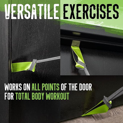 Gradient Fitness Door Anchor for Resistance Bands | Heavy Duty Resistance Band Door Anchors for Stretching Straps, Physical Therapy Exercises & Closed Loop Bands. Door Anchor for Home Gym Workout