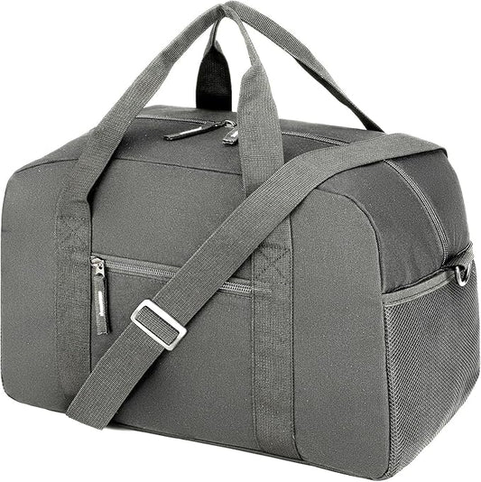 14 inch Small Gym Bag for Men & Women, Mini Duffle Bag for Travel Sports, Lightweight Carry On Duffel Bag, Dark Grey