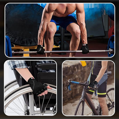 Gym Gloves for Weight Lifting,Workout Gloves with Full Palm Protection–Breathable Fitness Glove for Men & Women,Powerlifting,Pull Ups,Cycling,Gym Training