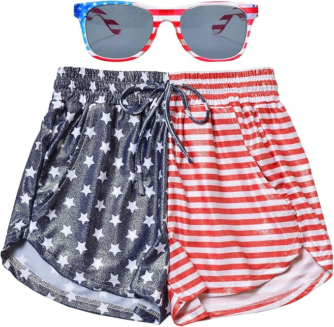 Perfashion Women's Metallic Shorts Summer Sparkly Hot Outfit Shiny Short Pants