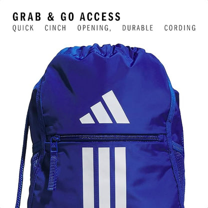 adidas Alliance Sackpack – Drawstring Backpack for Sports, Small Gym Bag
