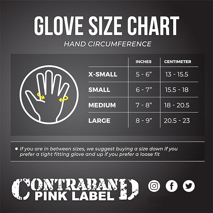 Contraband Pink Label 5537 Womens Micro Weight Lifting Gloves w/Grip-Lock Silicone Padding (Pair) - Minimalist Half Gloves - Apple Watch Friendly