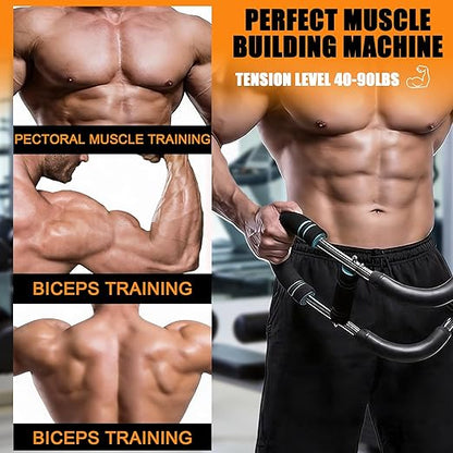 Twister Arm Trainer, 40-100lb Adjustable Chest Workout, Portable Resistance Power Twister for Home & Travel