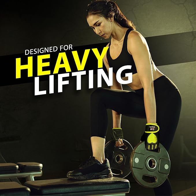 DXM SPORTS Workout Gloves for Women with Wrist Support - Weight Lifting Gloves for Gym, Cycling, Training - Exercise Gloves for Women
