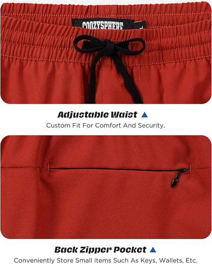 Men 2 in 1 Running Shorts with Compression Liner 5" 7" Quick Dry Workout Athletic Shorts with Pockets Towel Loop
