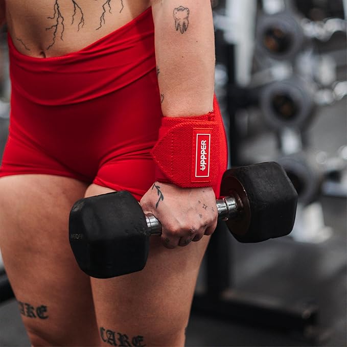 UPPPER Wrist Wraps for Weightlifting – 19" Lifting Wrist Support with Thumb Loop for Bench Press, Powerlifting, and Gym Workouts for Men & Women | Premium Fitness Gear