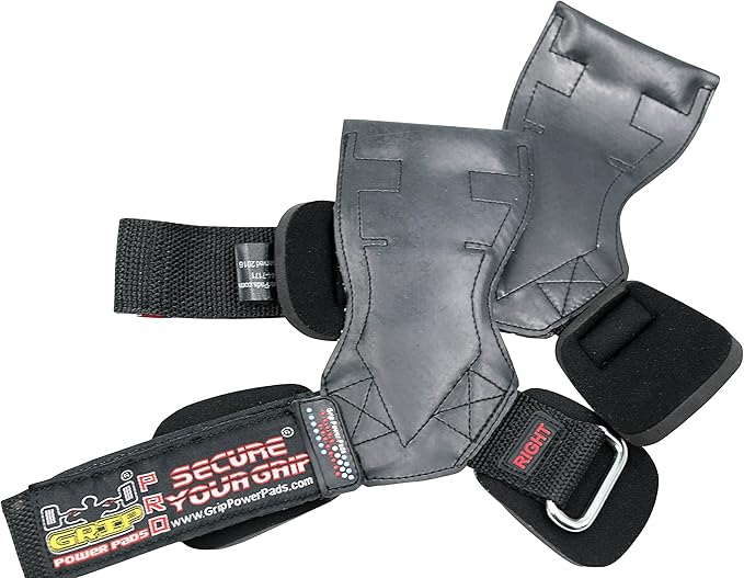 Lifting Grips PRO Weight Gloves Heavy Duty Barbell Gymnastics Straps Alternative to Power Hooks Deadlifts Adjustable Neoprene Padded Wrist Wrap