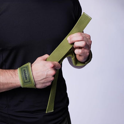 UPPPER Lifting Straps for Weightlifting – 22" Cotton Wrist Straps with Neoprene Padding for Deadlifts, Pullups, Gym Workouts – For Men & Women | Premium Fitness Gear