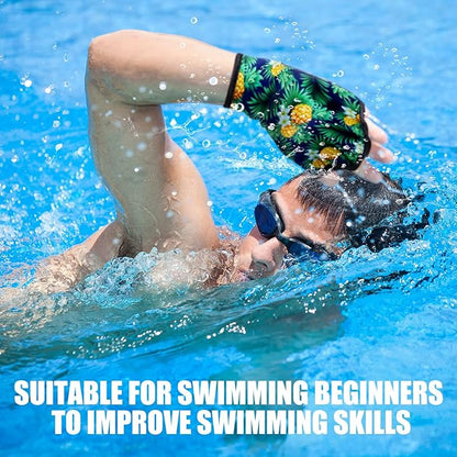 Honoson 2 Pairs Swimming Gloves Women Water Aerobics Gloves Aquatic Fitness Water Resistance Webbed for Men Women Unisex Poll Training Exercise