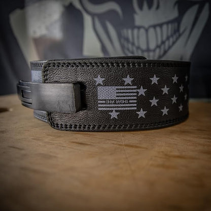Weight Lifting Belt - Lever Gym Belt for Weightlifting, 10mm Leather Weight Belt for Men - 4 Inches Wide for Support & Stability for Workouts, Powerlifting, Bodybuilding, Fitness & Crossfit
