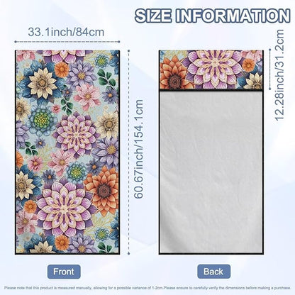 Bulopur Boho Dahlia Floral Car Sweat Towel Seat Cover After Gym Workouts Dogs and Outdoor Activities Beach Towel Car Seat Covers Front Seats Universal Auto Accessories for Women Girly