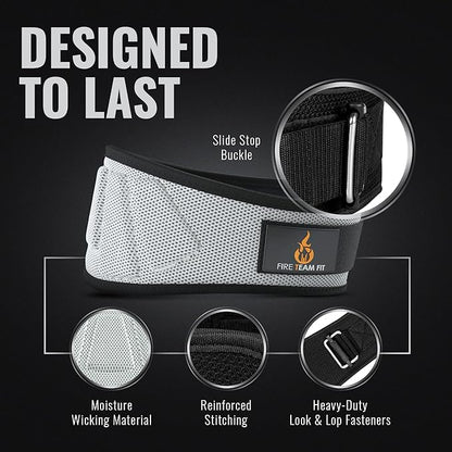 Weight Lifting Belt for Men and Women, 6 Inch, Bodybuilding & Fitness Back Support for Cross Training Workout, Squats, Lunges