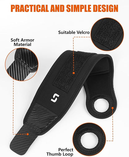 Wrist Brace, 2-Pack Wrist Support Wraps, Weight Lifting Wrist Straps for Fitness Training, Enhanced Wrist Bandages for Carpal Tunnel & Tendonitis Relief, One Size for Men Women