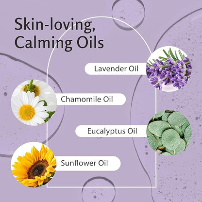 Lavender Massage Oil with Collagen and Stem Cells - Skin Firming Therapy Oil for Cellulite and Quick Absorption on Bum, Thighs, and Belly, 8 fl oz (Pack of 2) by M3