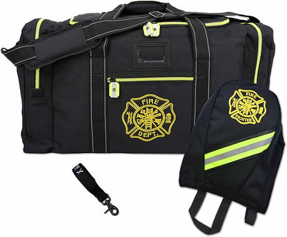 Lightning X Firefighter Turnout Gear Package - Gear Bag, SCBA Mask Bag, Fire Glove Strap, Shoulder Strap