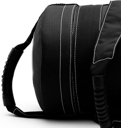 ZIVA Premium Power Core Sandbag - Elite Level Pre-Weighted Workout Bag, Commercial Grade Textured DuraLeather Shell, Reinforced Stitching Webbing, Ergonomic Handles | Home Gym Exercise - (10-50 lbs.)
