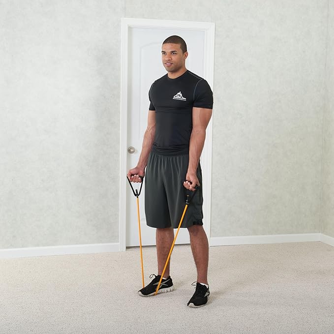 Black Mountain Products Single Resistance Band - Door Anchor and Starter Guide Included