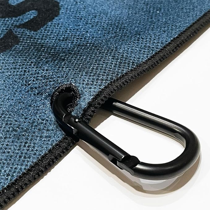 RokFit Gym & Golf Towel – Multi-Use, Quick-Dry, Durable Utility Towel with Bold Graphic and Carabiner Clip (Rise Stronger, Thrive Sharper)