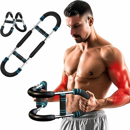 Twister Arm Trainer – Adjustable Chest Expander & Upper Body Workout Bar for Men & Women – Heavy Duty Strength Training Tool for Home Fitness, Muscle Toning & Endurance