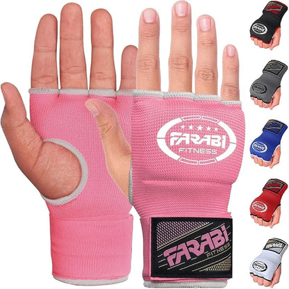 Farabi Quick Wraps Gloves Gel Paded Hand Wraps Adult MMA Boxing Muaythai Bandages Hand Protector 80cm Meter Wrist Support Strap Pair
