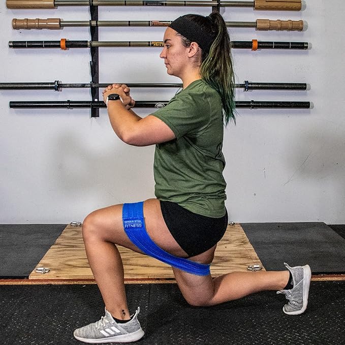 Serious Steel Fitness Hip and Glute Activation Band | Squat & Deadlift Warm-up Band for HIPS and Glutes