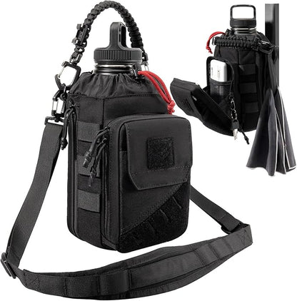 Magnetic Gym Bag for Men,Magnetic Gym Water Bottle Bag with Phone Pockets&40 64oz Multiple Size, Water Bottle Holder with Adjustable Shoulder, Ideal for Fitness,Sports,Travel