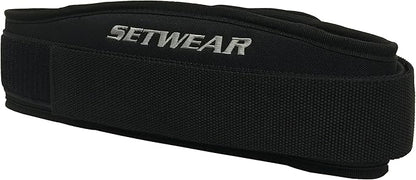Fitness Belt for Weightlifting Powerlifting - SetWear Sport Back Belt- Olympic Lifting Squats Deadlift- Adjustable With Lumbar Wedge Back Support- Men & Women - Workout Gear