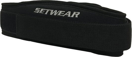 Fitness Belt for Weightlifting Powerlifting - SetWear Sport Back Belt- Olympic Lifting Squats Deadlift- Adjustable With Lumbar Wedge Back Support- Men & Women - Workout Gear