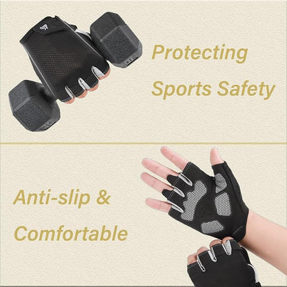 FGSS Workout Gloves for Women Exercise Gloves for Weight Lifting Fitness Cycling Gym Training with Grip Cushion Pads