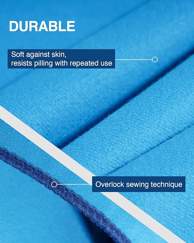 Quick Dry Towel for Body,35" x 18" Travel Towel Fast Drying Lightweight Camping Towel for Swimming,Gym,Yoga and Other Sports(Hawaiian Blue,1 Pack)