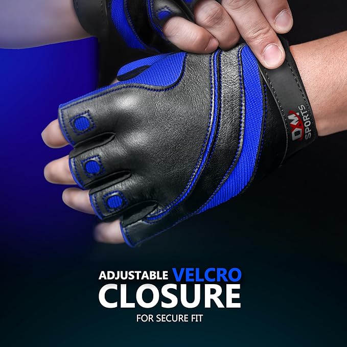 DXM SPORTS Workout Gloves for Men, Gym Weight Lifting Gloves with Wrist Support - Breathable, Anti-Slip Gloves for Exercise, Fitness, Cycling, Training, Outdoor Sports