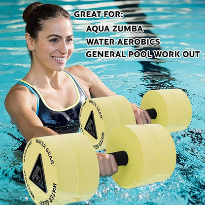 Water Gear Resistance Bells - Water Fitness and Pool Exercise - Intense Workout Without Added Stress - Easy on Joints