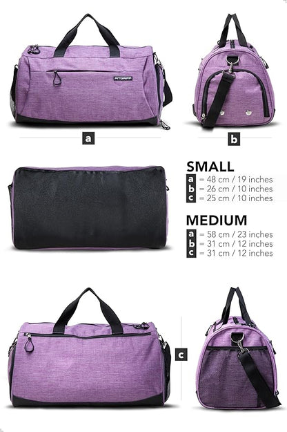 Fitgriff® Gym Bag for Men & Women with Shoe & Wet Compartment - Duffle Bag for Travel, Sports, Fitness & Workout