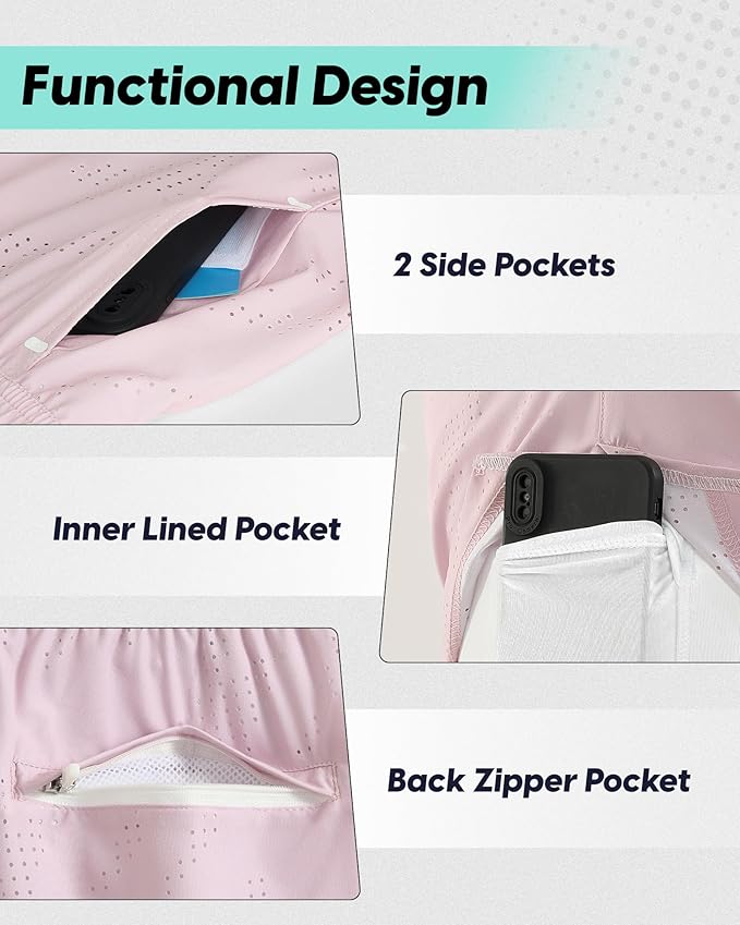 maamgic Mens Running Shorts with Compression Liner 5" Quick Dry Workout Shorts Anti-Chafe Gym Shorts 2 in 1 Athletic Shorts