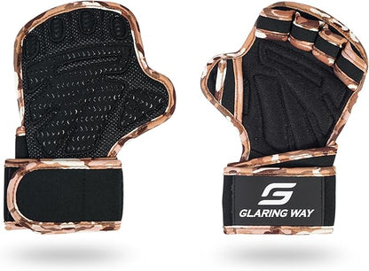 Neoprene Padded Weight Lifting Gloves for Men and Women - Ventilated Workout Gloves for Athletes Gym Sessions Cycling Tracking & Sports with Full Palm Protection